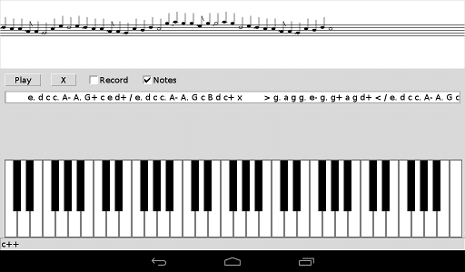Screenshot MIDI music